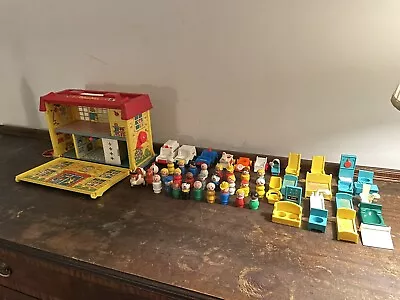 Vintage Fisher Price Play Family Children’s Hospital #931 Lot Of Little People • $120