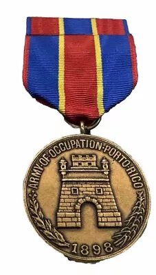 U.s. 1898 Army Of Occupation Of Porto Rico Medal Medallic Art Co. Contract • $39.99
