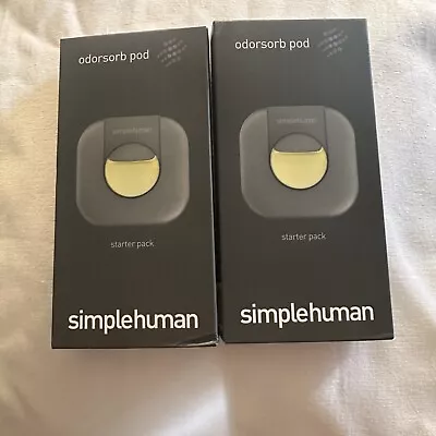 SimpleHuman Odorsorb Pod Starter Pack Garbage Can Absorber Neutralize Eliminator • £33.73