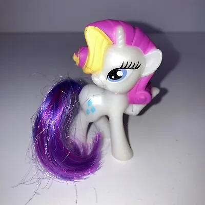 My Little Pony Rarity Unicorn McDonalds 2011 PVC 3  White Purple • $5