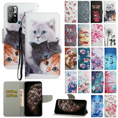 For Redmi 8 8A 9 9A 9C Note 9T 8T 9Pro Max 10s Painted Wallet Leather Cover Case • $15.89