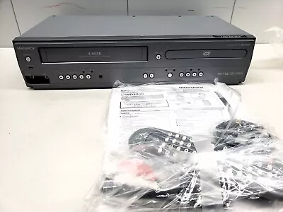 Magnavox MWD2206A VHS/DVD Combo Player Manual & Cables Refurbished Open Box • $130