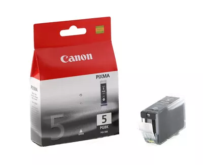 Canon PGI-5BK Black Ink Cartridge 26ml 5PGBK OEM Genuine Canon Store: £16.99 • £13.59