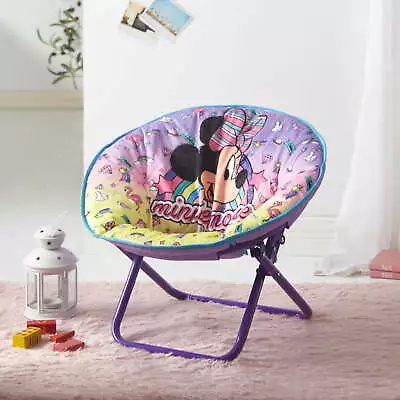 Minnie Mouse 19  Toddler Mini Saucer Chair Pink Polyester • $23.73