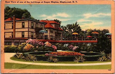 Rear View Of One Of The Buildings At Sugar Maples Maplecrest NY Catskills-PC • $1.98