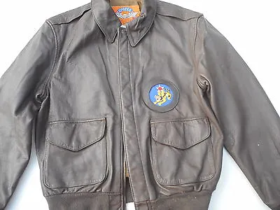 USAF A-2 Leather Flight Jacket MFG Cooper Size 42R Dated 2001 • $199