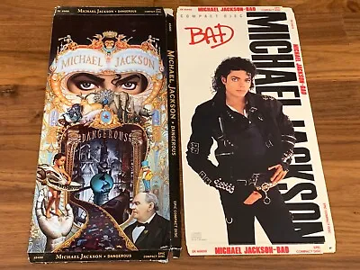 MICHAEL JACKSON LOT OF 2 COVER ART CD Long Box ONLY NO CD EMPTY • $84.95