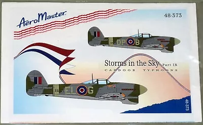 Aeromaster Decals 48-373 Hawker Typhoon Decal Sheet In 1:48 Scale • £9
