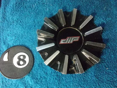 $66.39 • Buy QTY X1 DIP CUSTOM Wheels Black Machined 12 Bars Center Cap Part #C10D40-B01-CAP