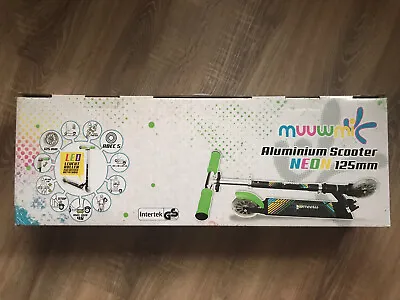 Kids Boys Scooter Muuwmi Wheel 125mm Neon Age 5+ Up To 100kg ABEC 5 Ball Bearing • £49.99