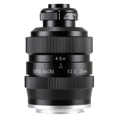 Zhongyi Mitakon 20mm F/2 4.5X Super Macro Lens For Fuji X Mount X-T10 X-pro2 E2 • £179