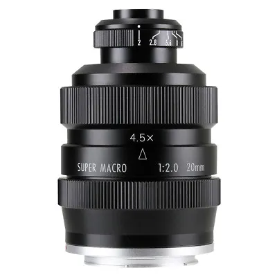 Zhongyi Mitakon 20mm F/2 4.5X Super Macro Lens For Micro 4/3 M43 Mount MFT OM-D • £149