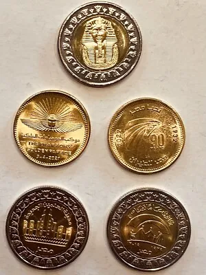 £5 • Buy Egyptian Pound Coin Collection/ Treasure 3 - Tutankhamun + 4 Coins