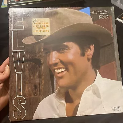 Vintage Sealed Vinyl NOS Record Album Elvis Presley Guitar Man • $36.44