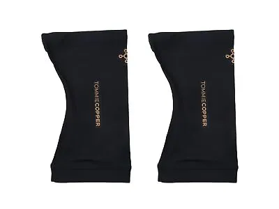 TOMMIE COPPER Unisex Black 2 Pack Compression Knee Sleeves NEW • $14.95