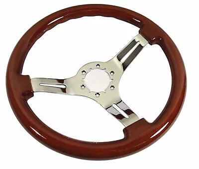 Corvette C3 Steering Wheel Mahogany/Chrome 3 Spoke 1968-1982 • $88.99