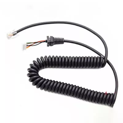 2X Speaker Mic Coil Cable Cord For Yaesu MH-48A6J/42B6J FT-7800R FT-8800R/8900R • £17.14