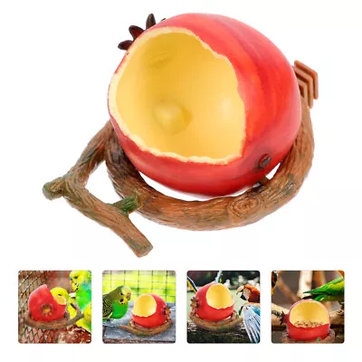 Macaw Food Bowls Parrot Food Feeders Bird Bowl Cage Parrot Water Feeder • $10.92