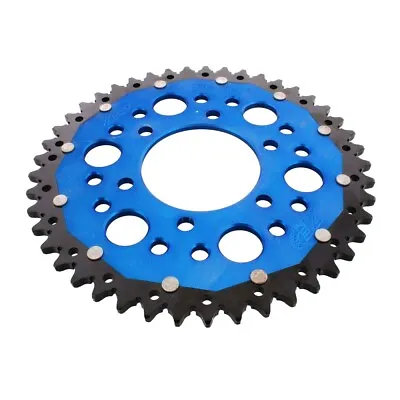 Sprocket Dual 45 Teeth Pitch 520 Blue ZF For Kawasaki 650 Kle Versys 2007-2020 • £130.43