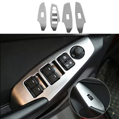 4P Interior Window Lift Switch Button Panel Cover Trim For Mazda 3 Axela 2014-18 • $22.55