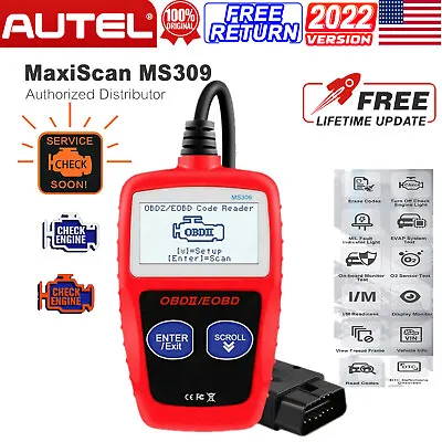 Autel MaxiScan MS309 OBD2 Scanner Car Check Engine Diagnostic Tool Code Reader • $19.59