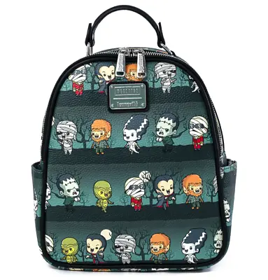 Loungelfy X Universal Monsters Chibi AOP Mini Backpack - New • $118.99