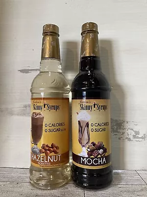 2 Jordan's Skinny Syrups Gourmet Mocha & Hazelnut 25.4 Oz 2  Bottles  • $18