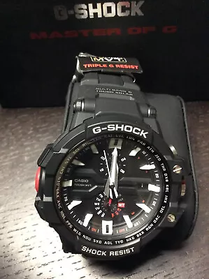 NEW! G Shock Sky Cockpit Tough Solar Radio Controlled Multiband 6 Gw-a1000-1a • $399