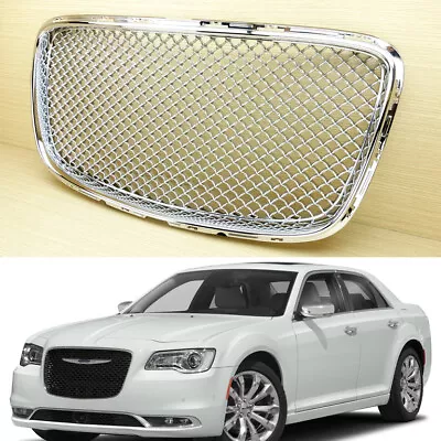 Chrome Front Grille Bentley Style 2015-2019 For Chrysler 300 300C 4DR ABS • $328.90