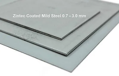 ZINTEC Coated Mild Steel SHEET - Car Repairs Trailer Sheet Metal DIY MIG Welder • £9.13