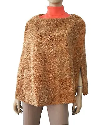 POLOGEORGIS Apricot Persian Lamb Poncho Cape One Size • $496