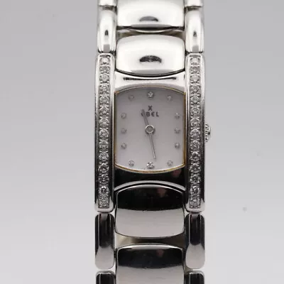 Ebel Beluga Cuff Women's Watch 9057A28-10 Diamonds Pearl Top Condition 2 • £951.52