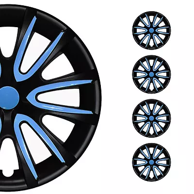 16  Wheel Covers Hubcaps For Mitsubishi Black Matt Blue Matte • $99.90