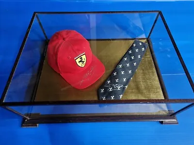 Genuine Signed Michael Schumacher Bundle Ferrari Cap & Tie. Christmas Present. • $1114.36