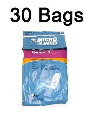 Type Y Vacuum Bags For Hoover Windtunnel Microfiltration 30 Pack • $27.05