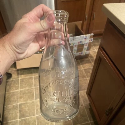 $19.99 • Buy Rare Axtell Dairy Products Co. Embossed Quart Milk Bottle Mansfield Ohio OH