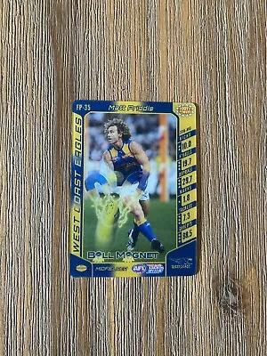 2016 Afl Teamcoach  Footy Powers  3-d Card # Fp35 Matt Priddis West Coast Eagles • $1.50