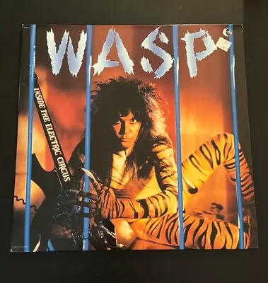 W.A.S.P. - Inside The Electric Circus LP Capitol 1986 Press WASP W/ Poster • $10