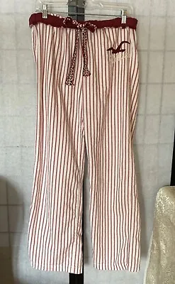Hollister VTG 90s/Y2K JR Wom L Boho Floral Contrast Striped Flannel Pajama Pants • £38.54