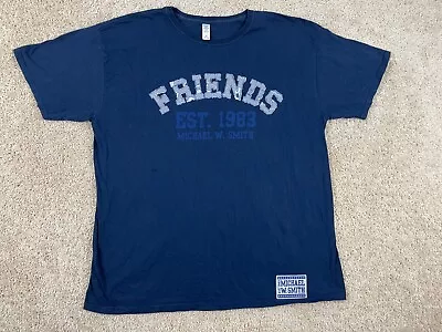 Gildan Softstyle T-Shirt Men's XL Ring Spun Friends Michael W. Smith 1983 Blue • $9.95