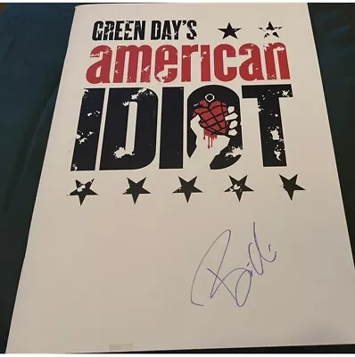 BILLIE JOE ARMSTRONG SIGNED In Person - American Idiot - Program (GREEN DAY) VG • $99.99