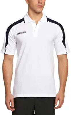 Prostar Men's T-Shirt Short Sleeve Magnetic Zip Polo Shirt White XXL • £7.67