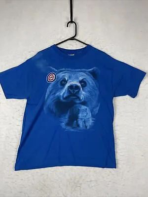 Vintage Chicago Cubs T-Shirt Men's Large Cubby Bear Baseball Pro Player SS 90s • $14.94