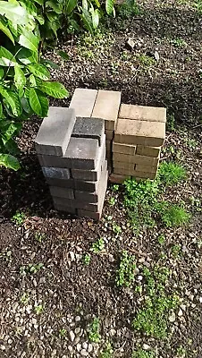 £5 • Buy Beige And Black Block Paving Bricks