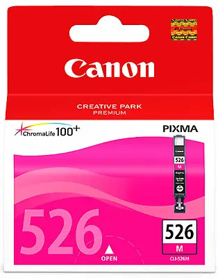 GENUINE Canon CLI-526M 526 M◉MAGENTA RED Ink Cartridge◉Brand New◉Flat Packed◉Oz • $28.45