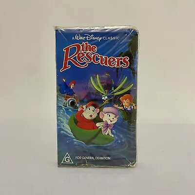 Disney VHS Black Diamond Video - The Rescuers (VHS 1977) Rare Clamshell Case • $29