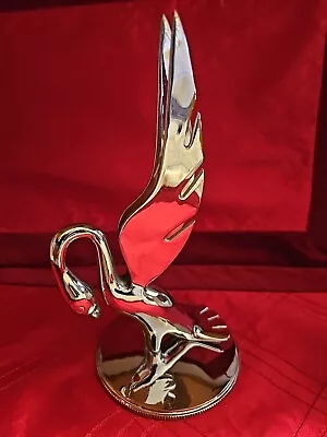 1937-1940 Packard V-12 CORMORANT HOOD ORNAMENT: BEAUTIFUL ORIGINAL CHROME!  • $1150