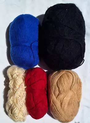 Knitting Yarn  Pure Wool Brushed  8ply 255g  Oddments • $8