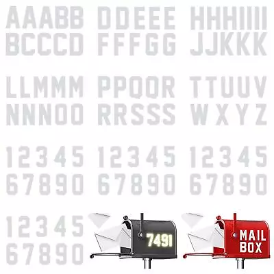 100 Pcs Reflective Mailbox Letters And Numbers Stickers For Mailbox Address 3  • $22.42