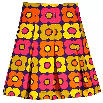 £34.50 • Buy NEW WOMENS RETRO 60s Pleated Tennis SKIRT Vintage RETRO DAISY Mini BIJOUX MC411